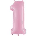 40" Number Balloons, Baby Pink - 10 Options, Shopsweetluluss