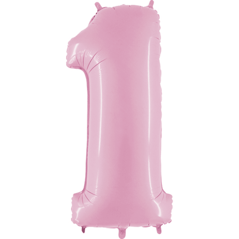 40" Number Balloons, Baby Pink - 10 Options, Shopsweetluluss