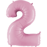 40" Number Balloons, Baby Pink - 10 Options, Shopsweetluluss