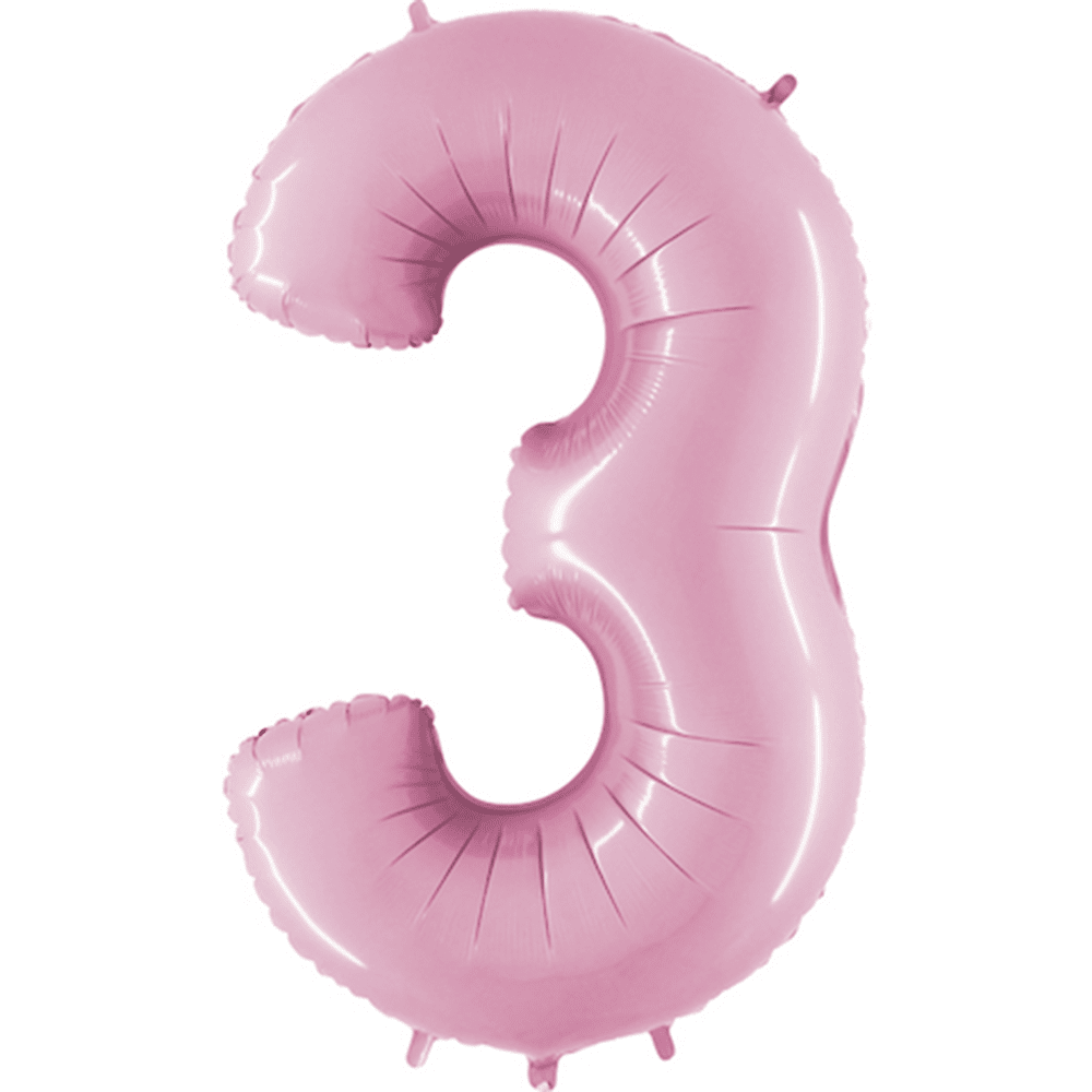 40" Number Balloons, Baby Pink - 10 Options, Shopsweetluluss