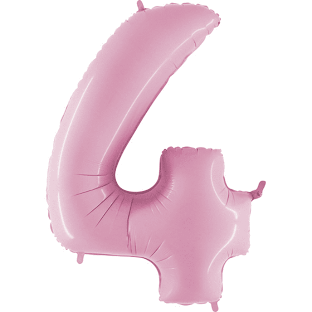 40" Number Balloons, Baby Pink - 10 Options, Shopsweetluluss