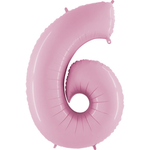 40" Number Balloons, Baby Pink - 10 Options, Shopsweetluluss