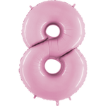 40" Number Balloons, Baby Pink - 10 Options, Shopsweetluluss
