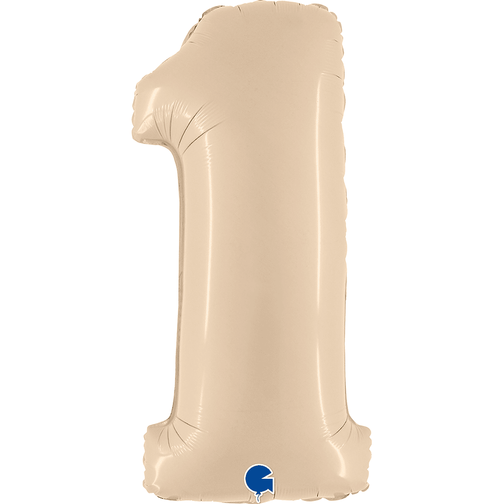 40" Number Balloons, Cream - 10 Options, Shopsweetluluss