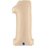 40" Number Balloons, Cream - 10 Options, Shopsweetluluss