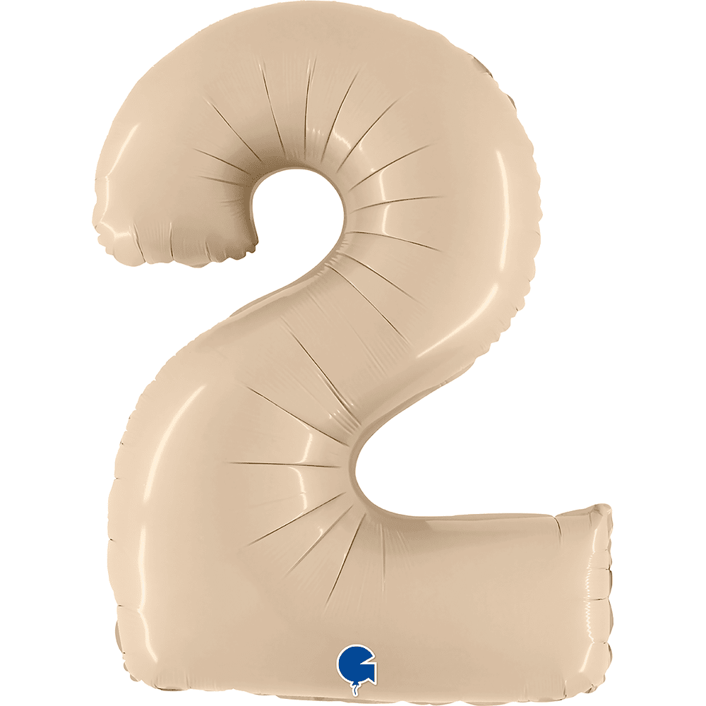 40" Number Balloons, Cream - 10 Options, Shopsweetluluss