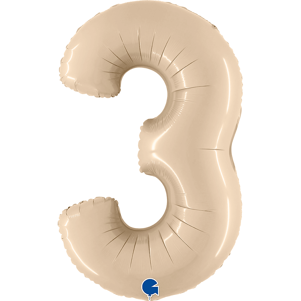 40" Number Balloons, Cream - 10 Options, Shopsweetluluss