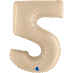 40" Number Balloons, Cream - 10 Options, Shopsweetluluss