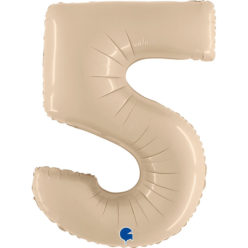 40" Number Balloons, Cream - 10 Options, Shopsweetluluss