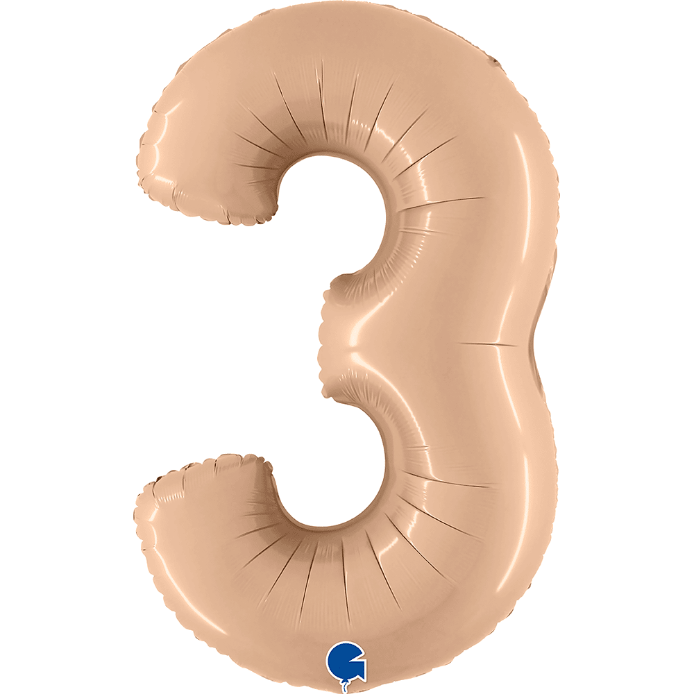 40" Number Balloons, Nude - 10 Options, Shopsweetluluss