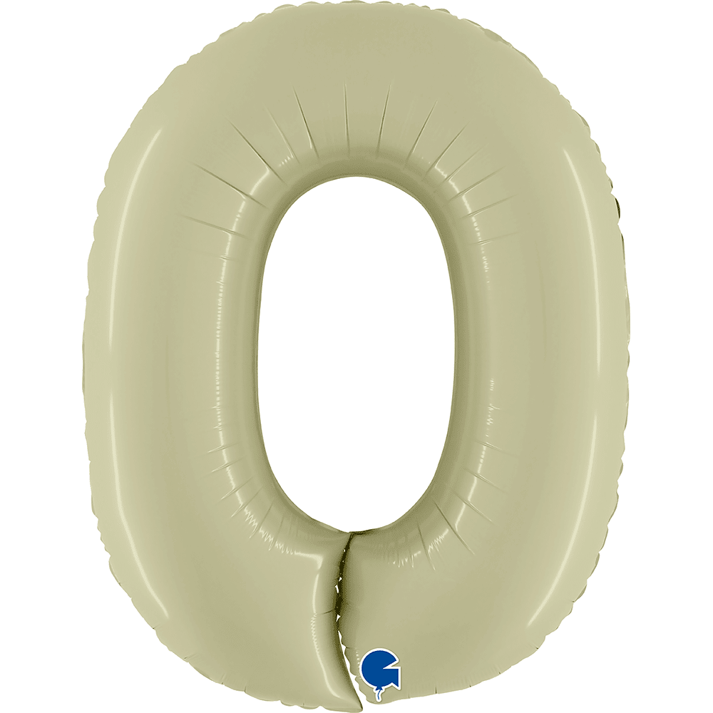 40" Number Balloons, Sage - 10 Options