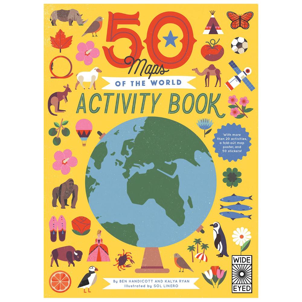 50 Maps of the World Activity Book, Shopsweetluluss