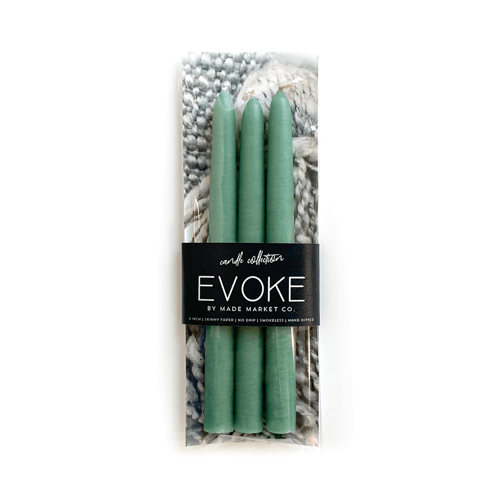 6" Skinny Tapered Candles - Grassy, Shopsweetluluss
