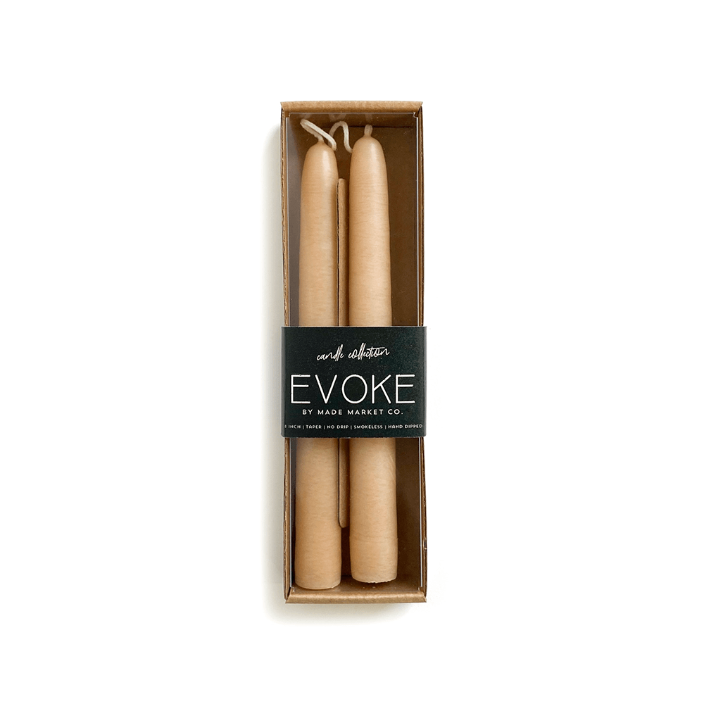 8" Tapered Candles - Ivory, Shopsweetluluss