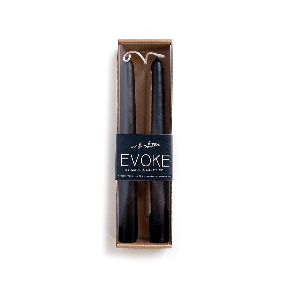 8" Tapered Candles - Slate, Shopsweetluluss