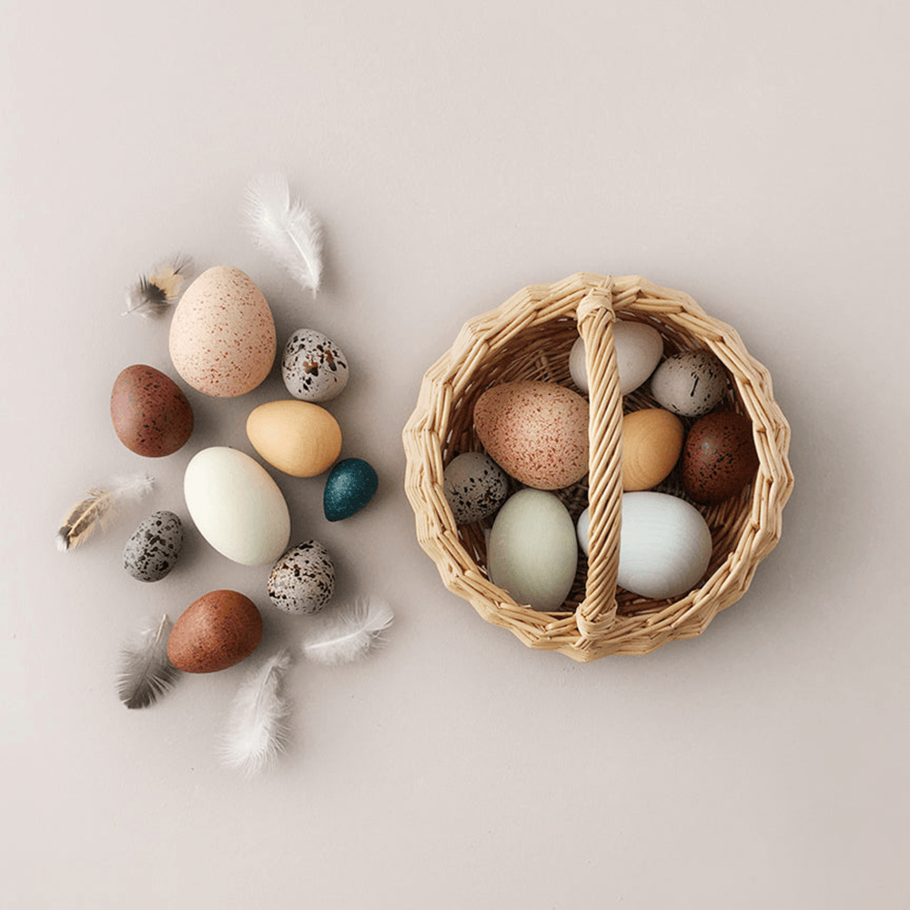 A Dozen Bird Eggs & Basket, Shopsweetluluss
