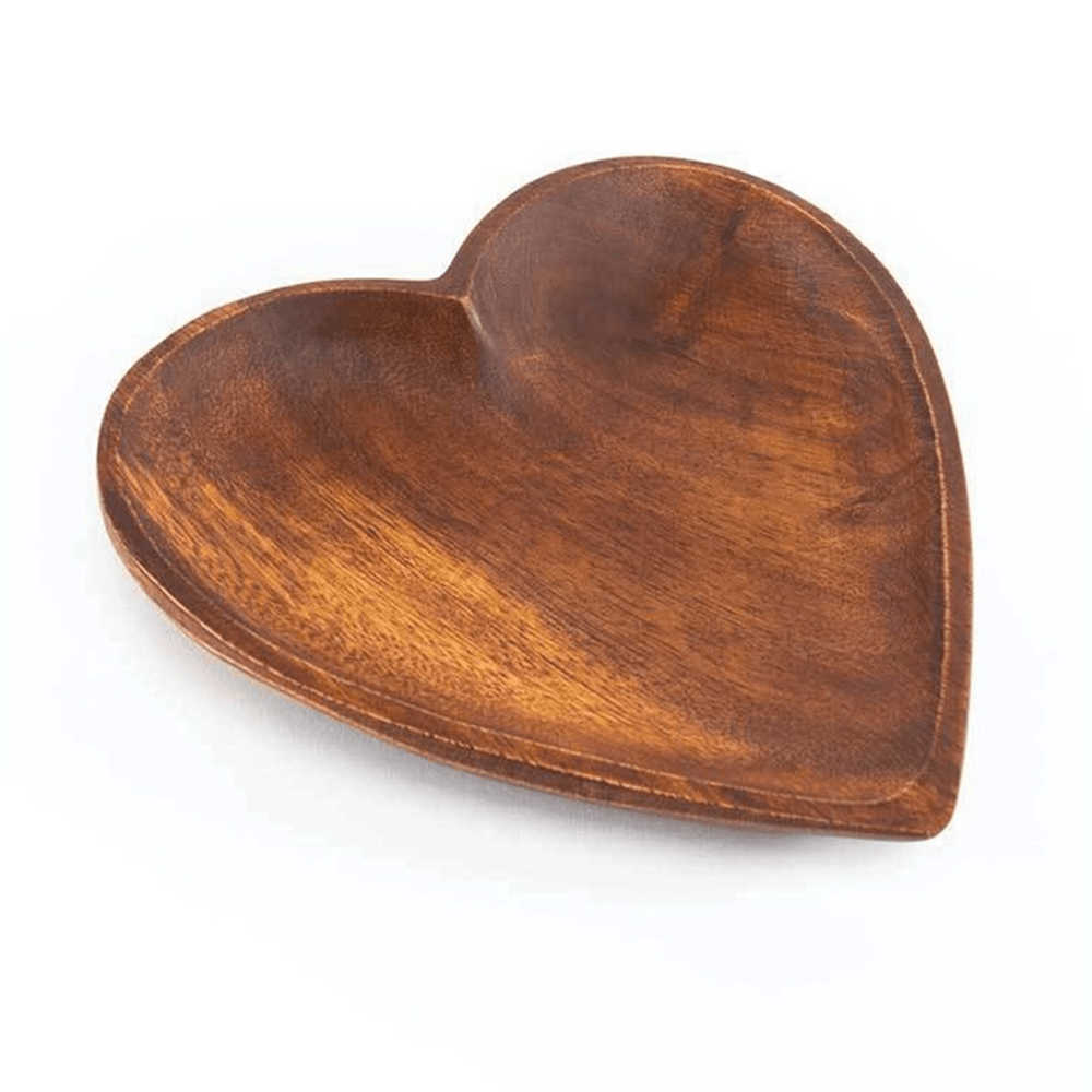 Acacia Wood Heart Tray - 2 Size Options, Shopsweetluluss