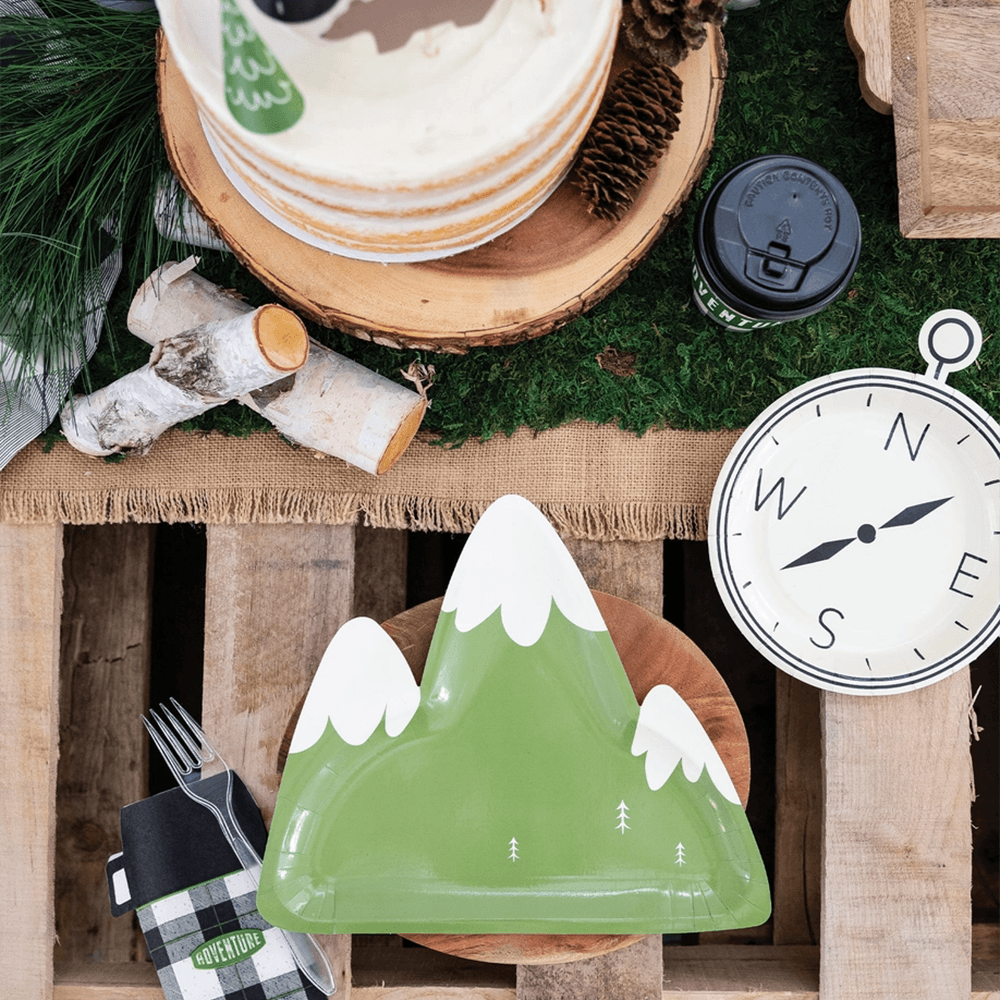 Adventure Mountain Die-Cut Plates, Shopsweetluluss