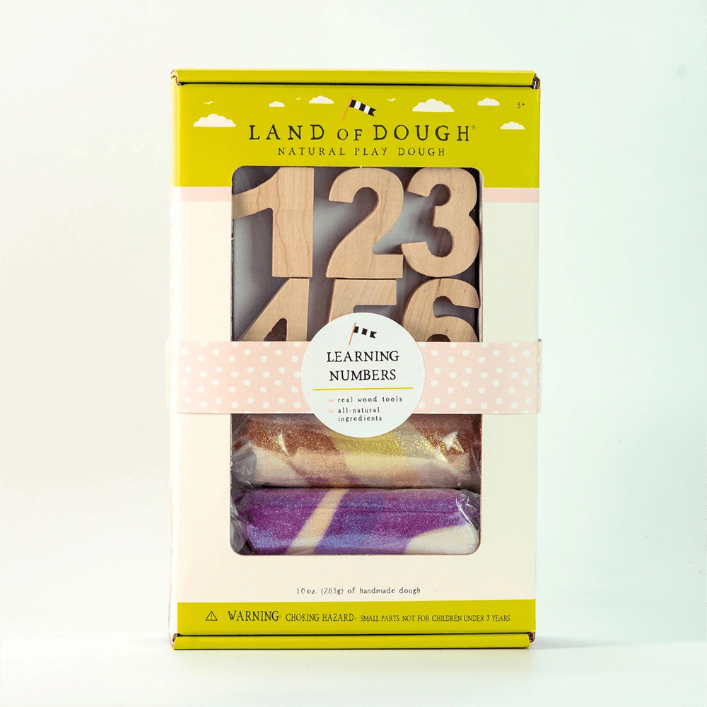 All-Natural Play Dough Numbers Kit, Shopsweetluluss