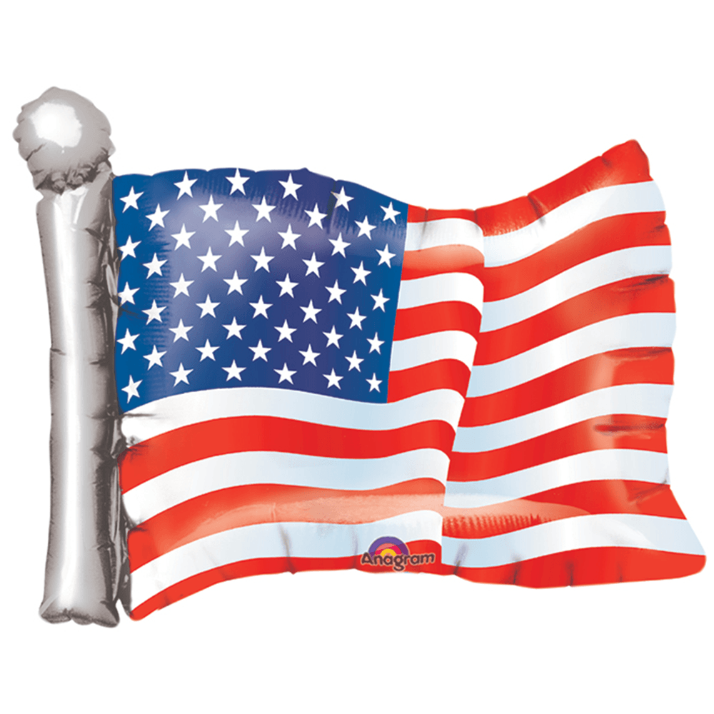 American Flag Foil Balloon, Shopsweetluluss