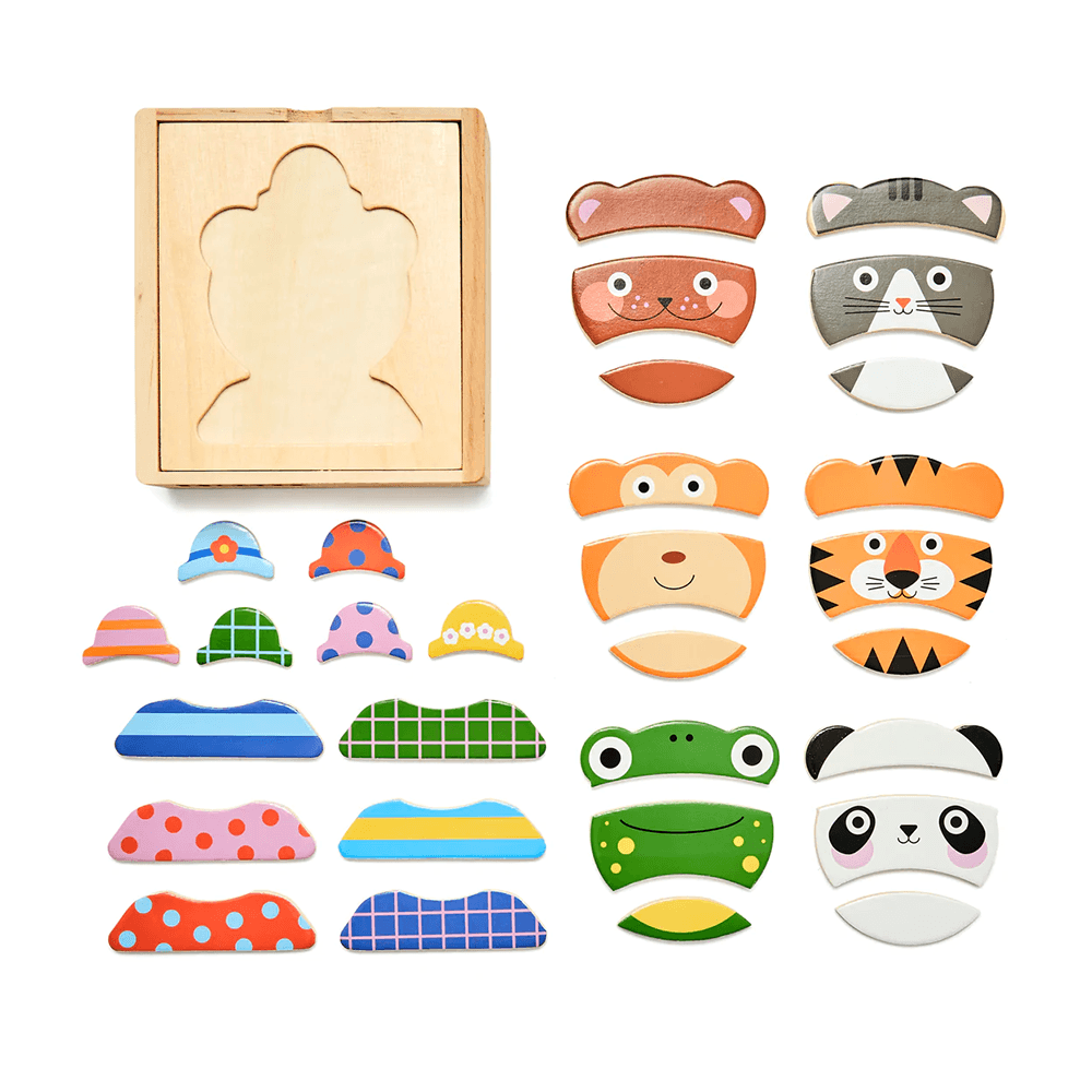 Animal Mix Up! Wooden Puzzle, Shopsweetluluss