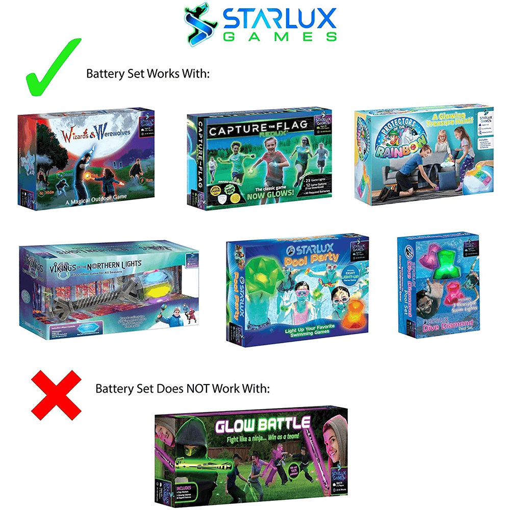 Starlux Games Battery Replacement Set, Shopsweetluluss
