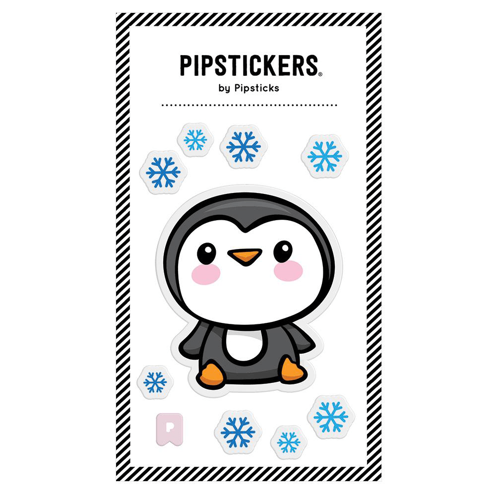 Big Puffy Penguin Sticker, Shopsweetluluss