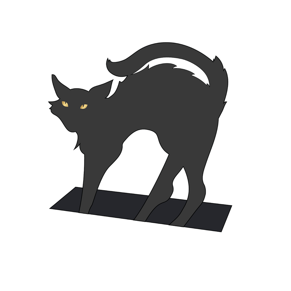 Black Cat Place Cards, Shopsweetluluss