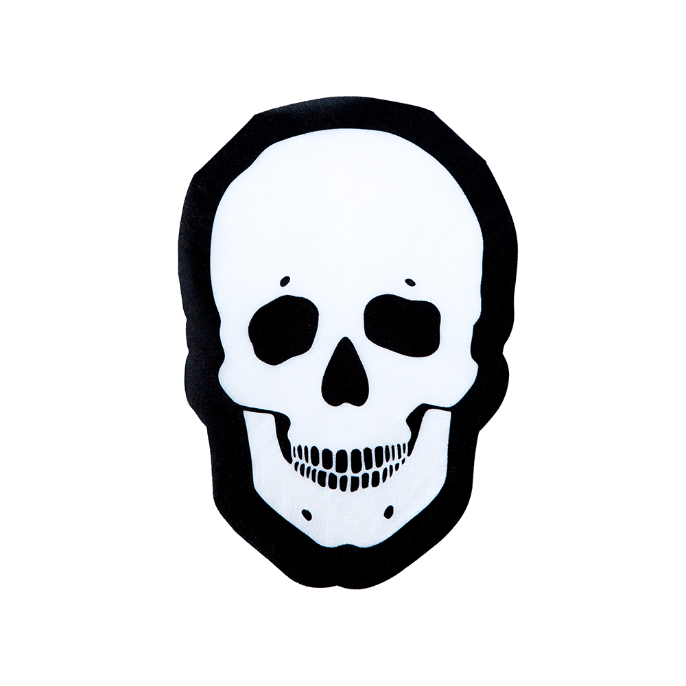White Skeleton Large Napkins, Shopsweetluluss