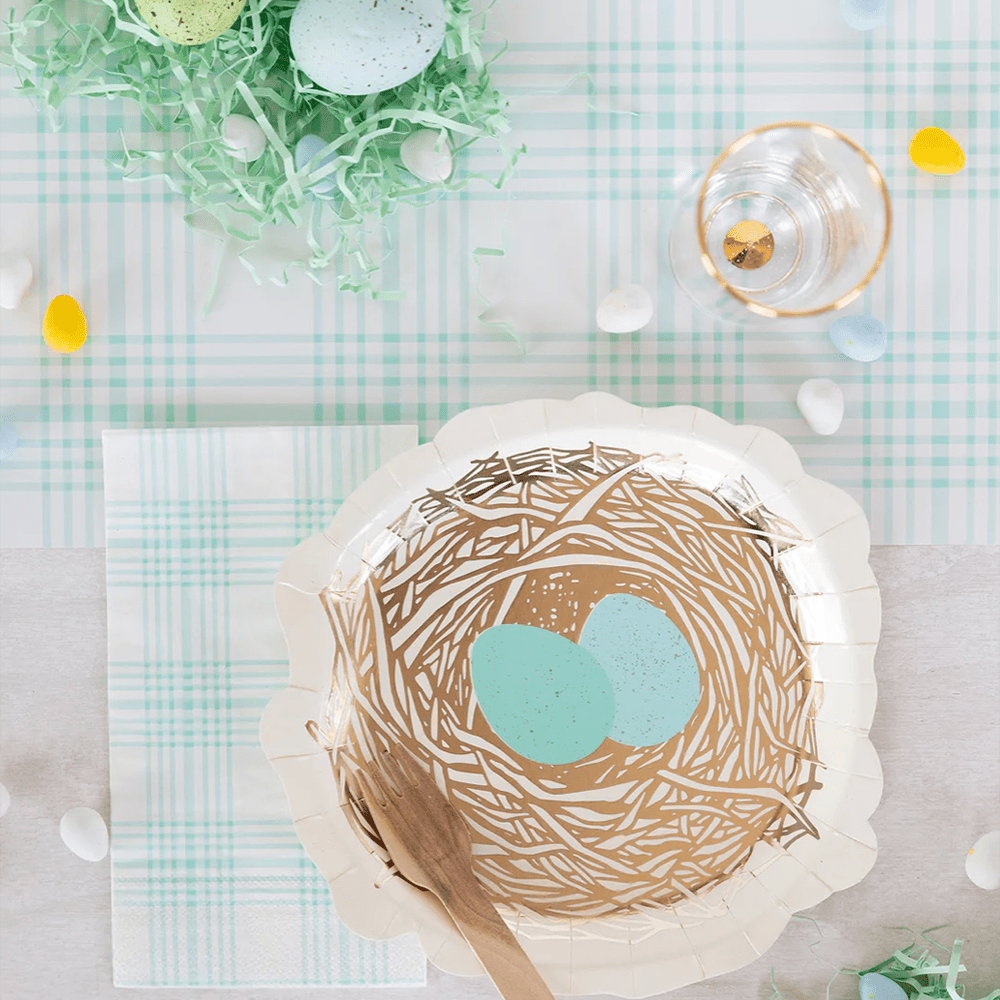 Blue Plaid Table Runner, Shopsweetluluss