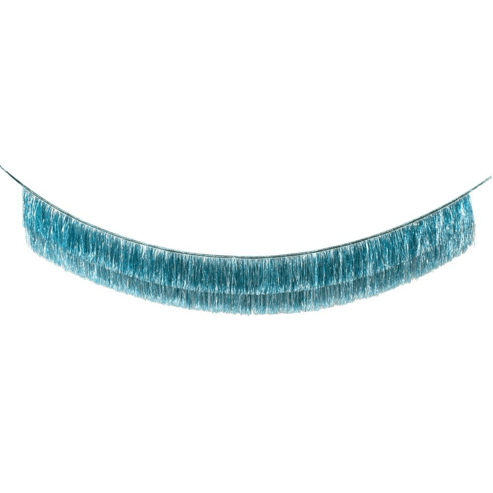 Blue Tinsel Fringe Garland, Shopsweetluluss
