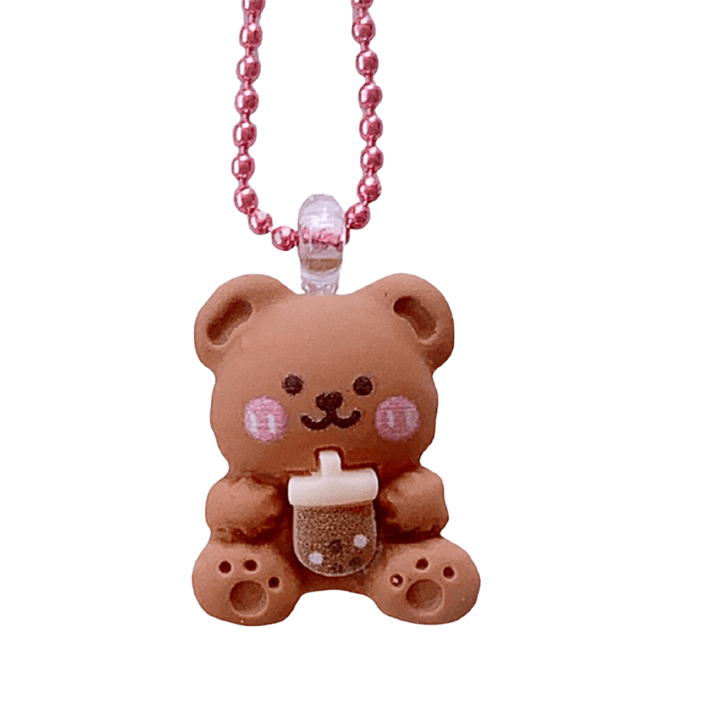 Boba Bear Necklace, Shopsweetluluss