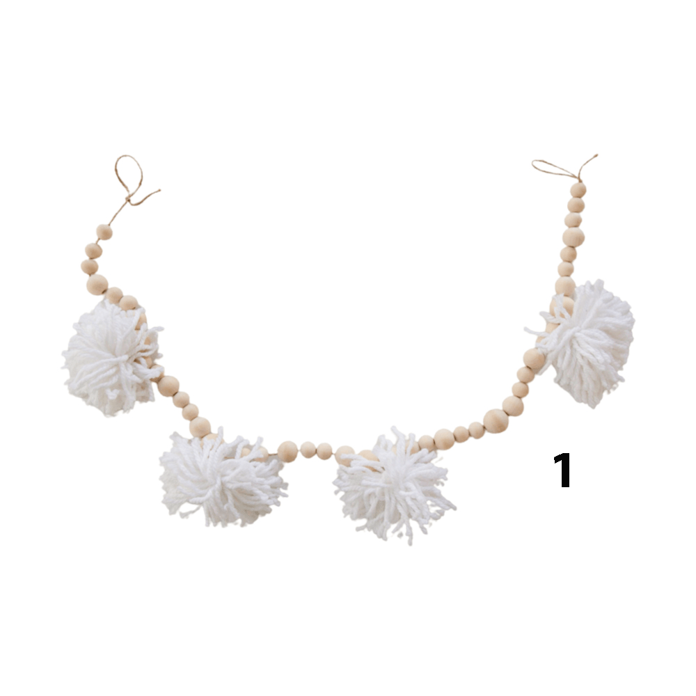 Boho Pompom Garland, Shopsweetluluss