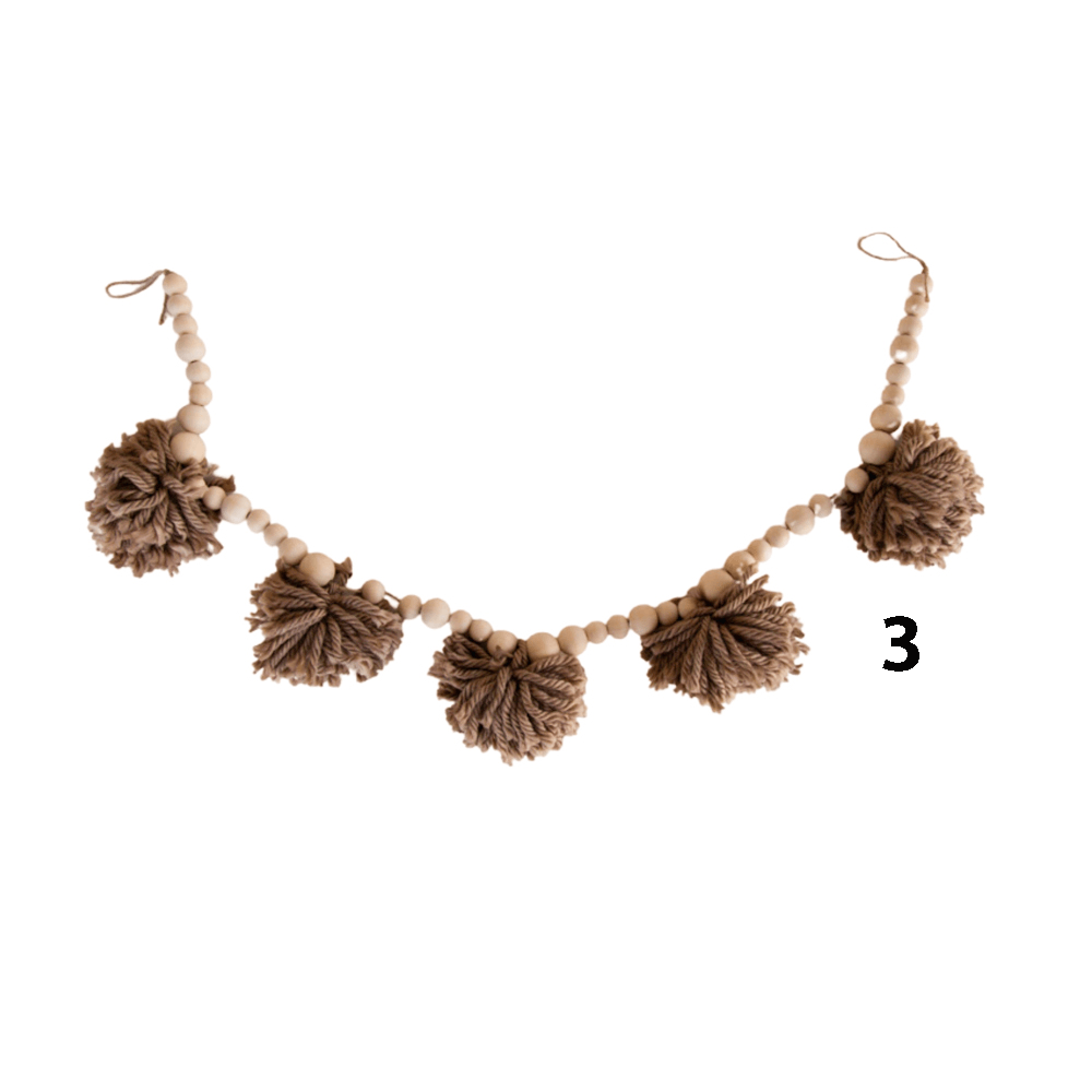 Boho Pompom Garland, Shopsweetluluss