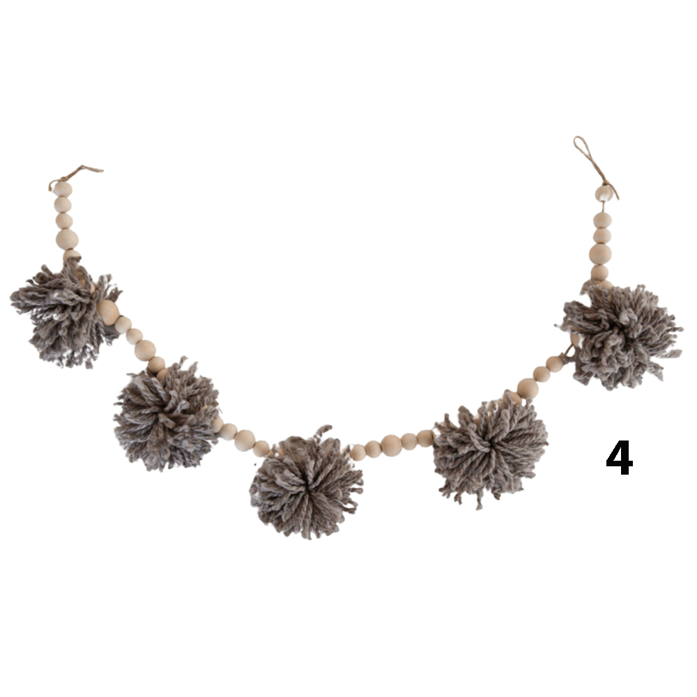 Boho Pompom Garland, Shopsweetluluss
