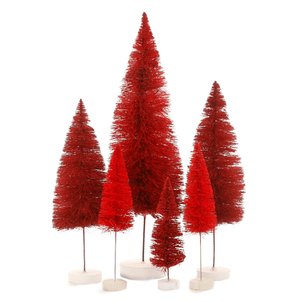 Bottle Brush Trees - Red Hues, Shopsweetluluss