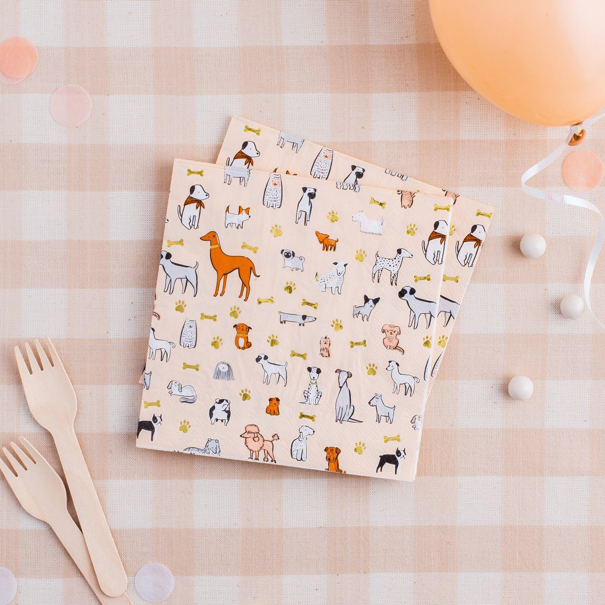 Bow Wow Large Napkins, Shopsweetluluss