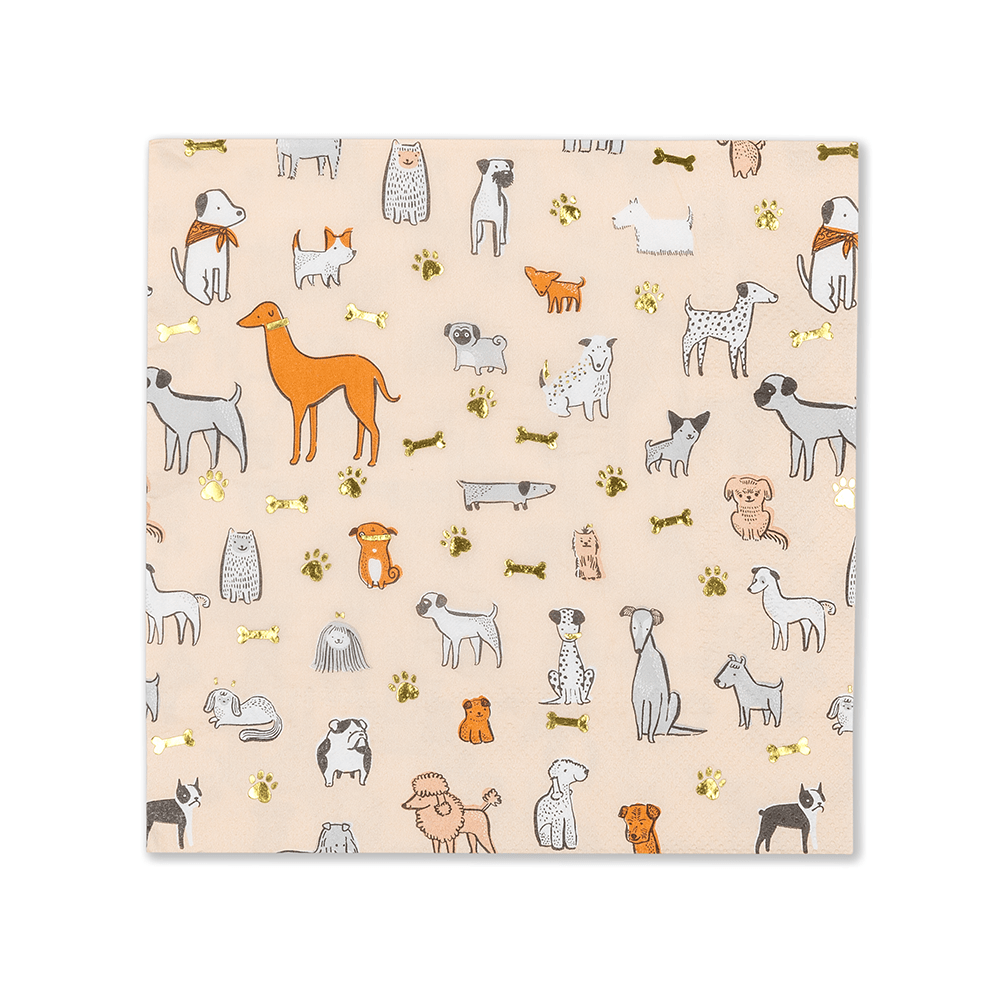 Bow Wow Large Napkins, Shopsweetluluss