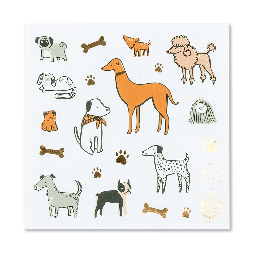 Bow Wow Sticker Set, Shopsweetluluss