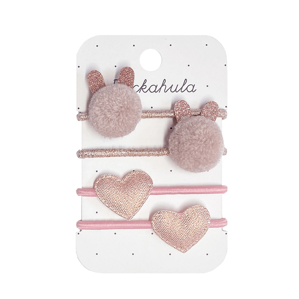 Bunny Pom Pom Hair Ponies, Shopsweetluluss