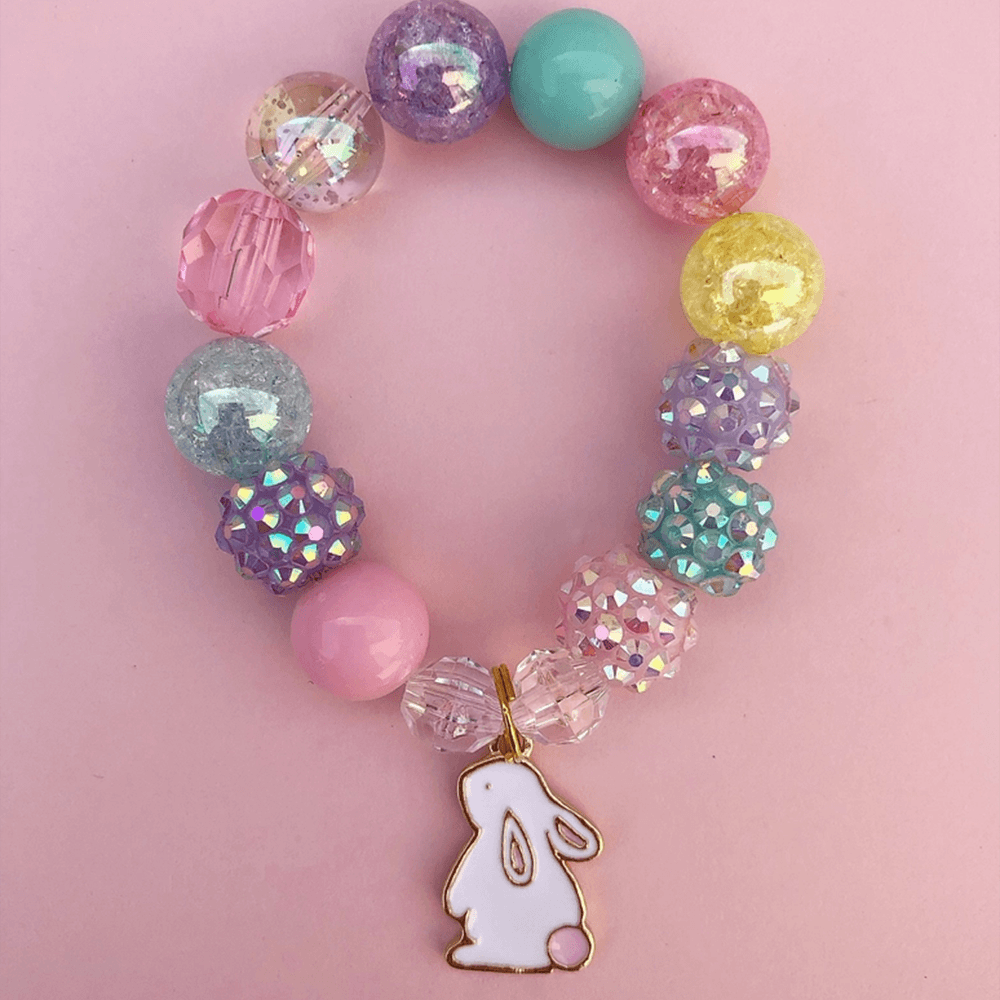 Bunny Rabbit Charm Bracelet - 3 Size Options, Shopsweetluluss
