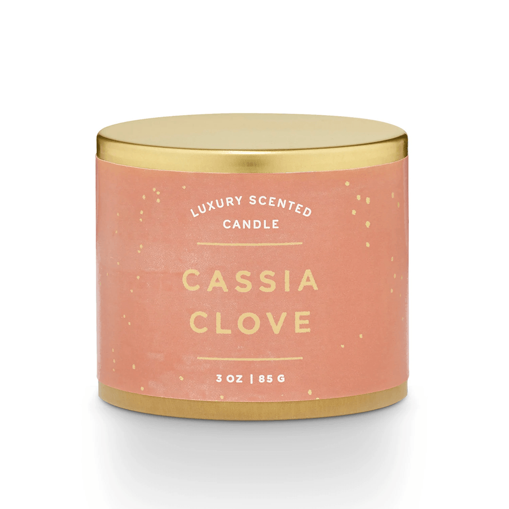 Cassia Clove Tin Candle, Shopsweetluluss