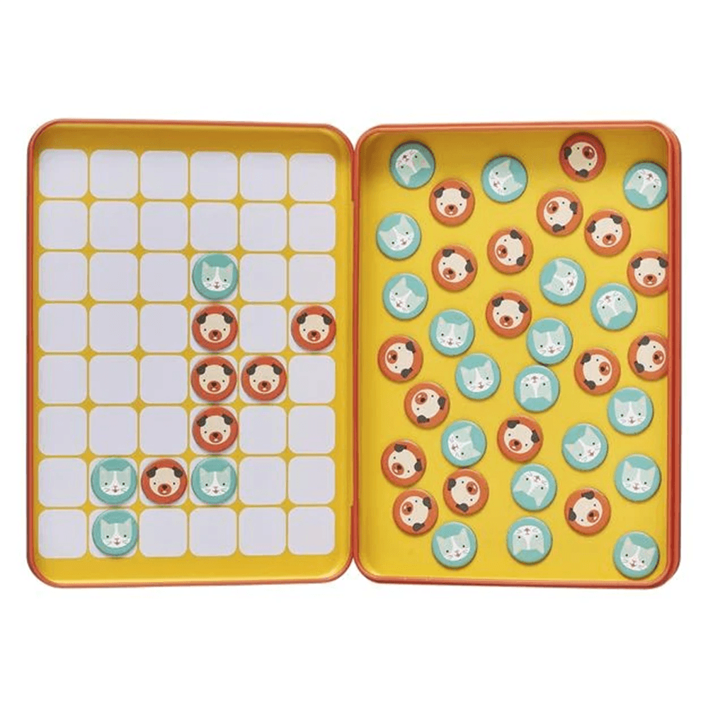 Cats & Dogs 4-in-a-Row Magnetic Travel Game, Shopsweetluluss