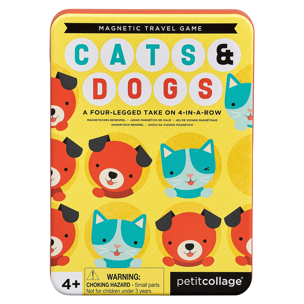 Cats & Dogs 4-in-a-Row Magnetic Travel Game, Shopsweetluluss