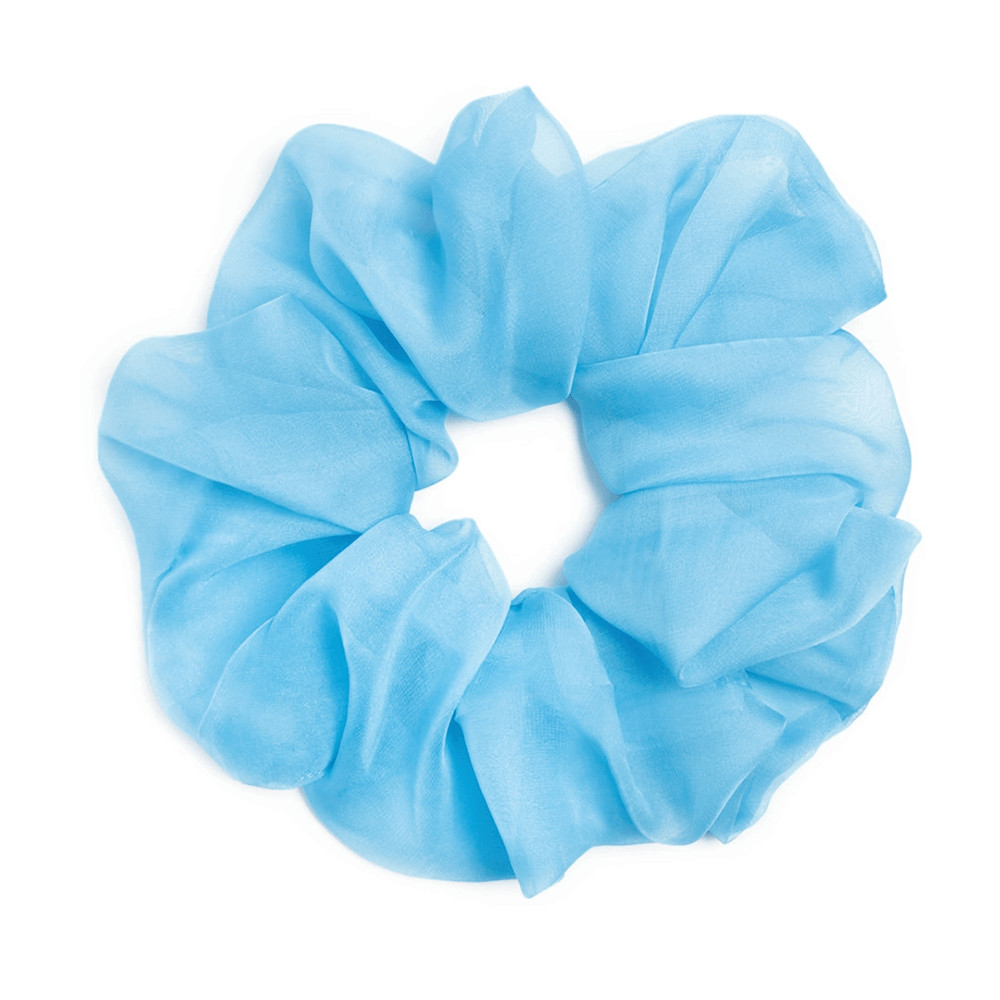 Chiffon Oversized Scrunchie - Grotto Blue, Shopsweetluluss