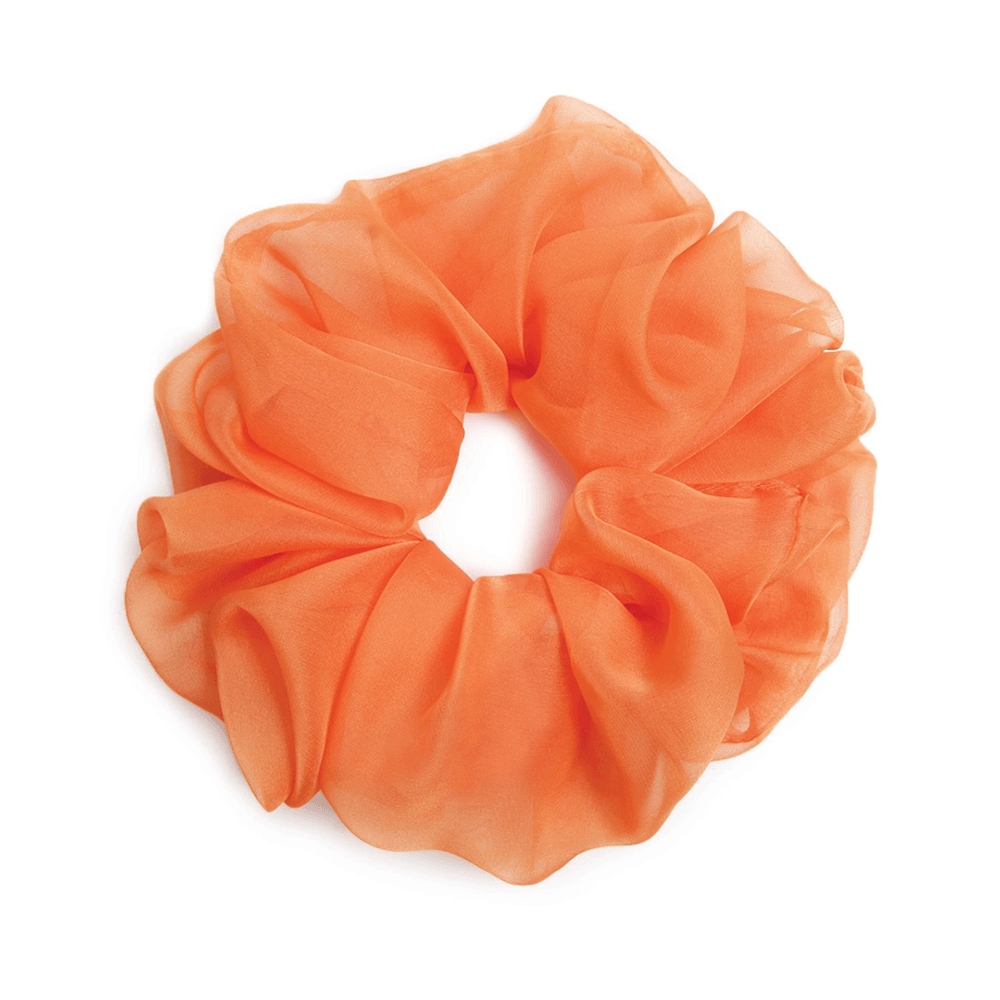 Chiffon Oversized Scrunchie - Valencia Orange, Shopsweetluluss