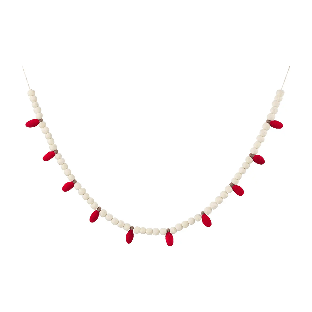 Christmas Bulb Garland - 2 Color Options, Shopsweetluluss