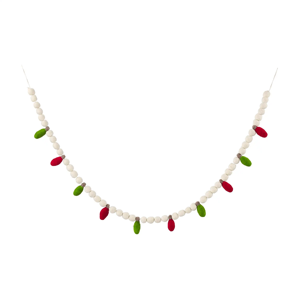 Christmas Bulb Garland - 2 Color Options, Shopsweetluluss
