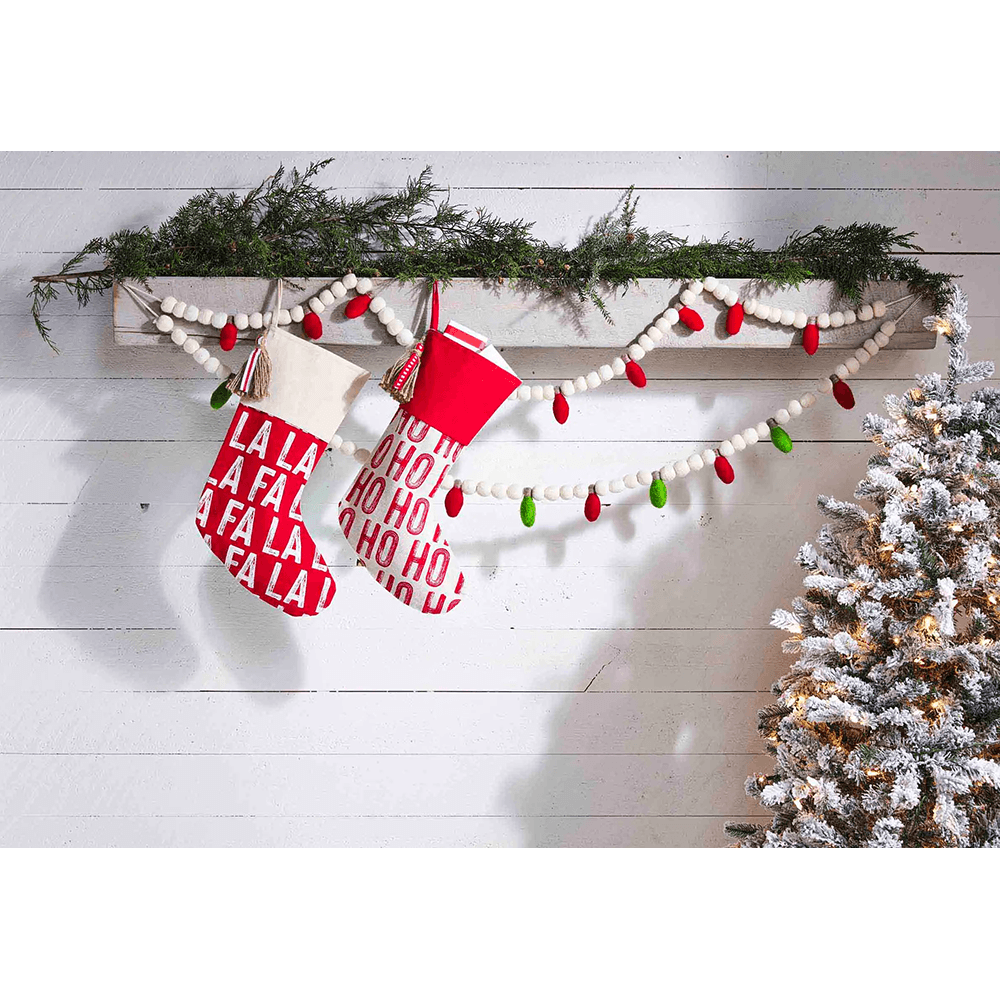 Christmas Bulb Garland - 2 Color Options, Shopsweetluluss