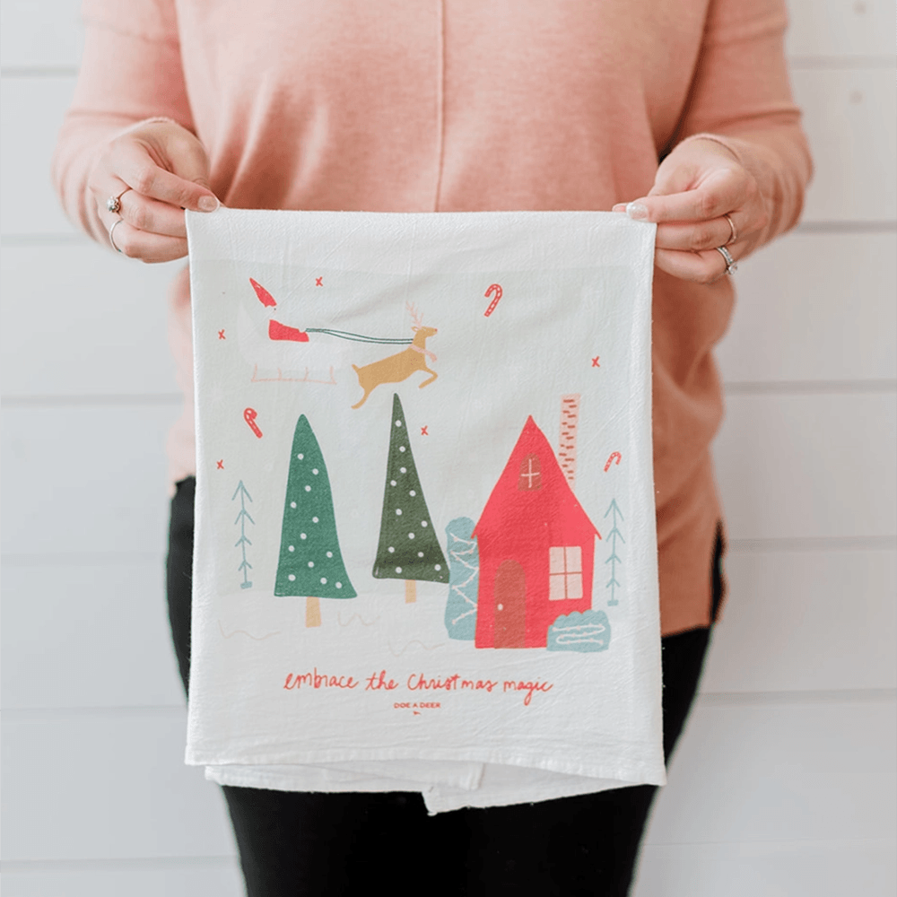 Christmas Magic Flour Sack Towel, Shopsweetluluss